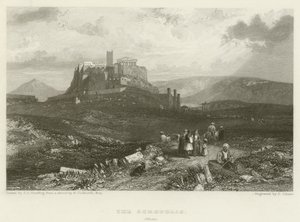 A, acrópole, atenas de James Duffield Harding