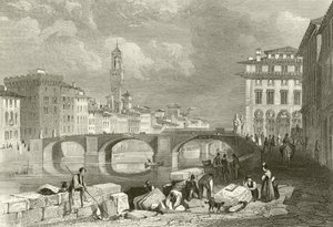 A ponte de santa trinita de James Duffield Harding