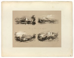 Vistas de Villeneuve les Avignon, de seleções pitorescas de James Duffield Harding