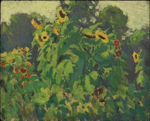 Girassóis, Thornhill, 1916 (óleo sobre compósito de pasta de madeira)