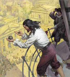 Gallileo na torre de Pisa de James Edwin McConnell