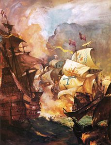 A Armada é destruída por navios de fogo ingleses