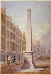 Monumento na junção da Farringdon Street com a Fleet Street, City of London, 1833 de James Elmes