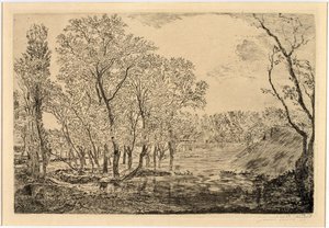 A lagoa com os choupos de James Ensor