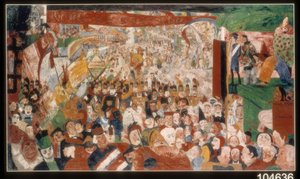 A entrada de Cristo em Bruxelas em 1889 de James Ensor