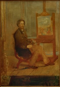 Ensor no seu cavalete