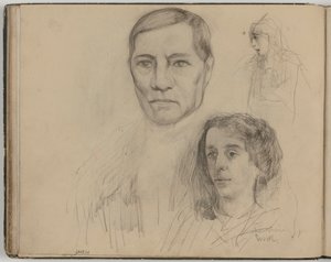 O pai (?) e a mãe de Ensor de James Ensor