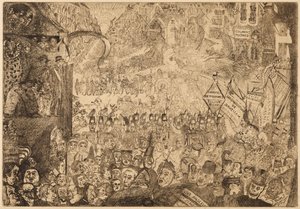 A entrada de Cristo em Bruxelas de James Ensor