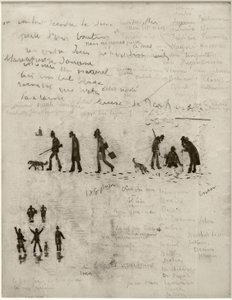 História sem palavras (Hunter in winter) de James Sidney Ensor