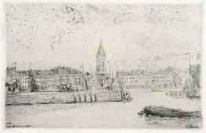 Vista de Ostende, a leste de James Ensor