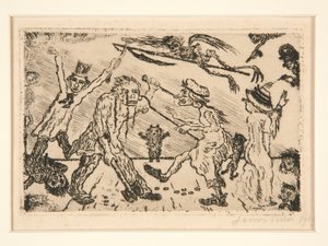 La col?re (Wrath), da carteira Les p?ch?s capitaux (Os Pecados Mortais) de James Ensor