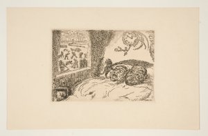 La paresse (Preguiça), do portfólio Les p?ch?s capitaux (The Deadly Sins) de James Ensor
