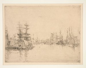 A doca principal, Ostende (A doca principal, Ostende) de James Ensor