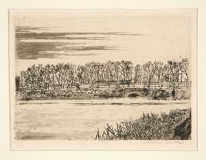 Le pont du bois ? Ostende (A Ponte na Madeira em Ostende) de James Ensor