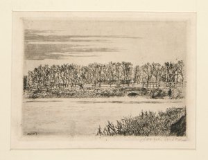 Le pont du bois ? Ostende (A Ponte na Madeira em Ostende) de James Ensor