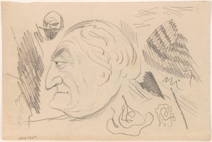 Homem de perfil de James Ensor