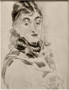 Méry Laurent com um pug de James Sidney Ensor