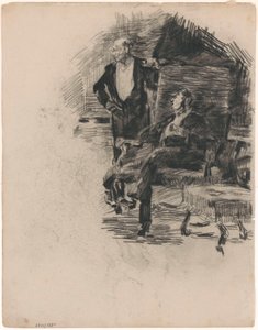 Cavalheiro sentado e de pé de James Ensor