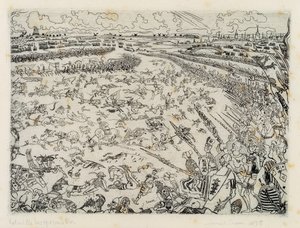 A Batalha dos Esporões Dourados de James Ensor