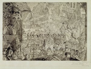 A Entrada de Cristo em Bruxelas de James Ensor