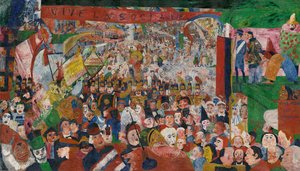 A entrada de Cristo em Bruxelas em 1889, 1888.