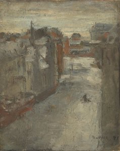 A Van Iseghemlaan coberta de neve de James Ensor