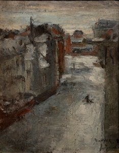 O Van Iseghemlane debaixo da neve de James Ensor