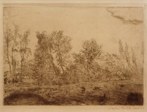 Rajada de vento na borda da floresta de James Sidney Ensor