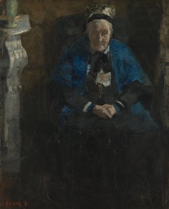 Mulher com xaile azul de James Ensor