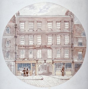 22 e 23 Farringdon Street, City of London, c1855.                     