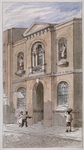Escolas de St Bride, Bride Lane, Cidade de Londres, 1840