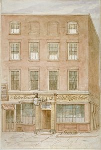The Mitre Tavern, café e hotel em Mitre Court, Fleet Street, City of London, 1850