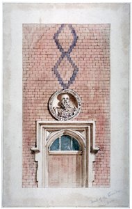 Van Dun Almshouses, Caxton Street, Londres, 1852.                            de James Findlay