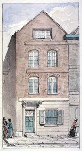 Vista do nº 7 Blackhorse Alley, Fleet Street, City of London, 1850