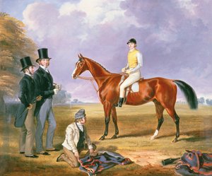Dr. Fothergill Rowlands de Nantyglo no cavalo de Tom Llewelyn Brewer&39;s, &39;Bold Navy&39;, c.1847-51