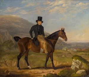 "Gentleman on horseback", 1843