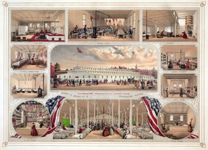 Cartaz para o hospital voluntário dos cidadãos, Philadelphfia, bar. 1862