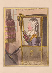 Um buquê do século passado, pub. 1802 (gravura colorida à mão)
