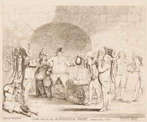 Uma nova maneira de pagar a dívida nacional de James Gillray