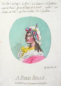 A Paris Belle, publicado por Hannah Humphrey em 1794 (gravura à mão colorida)