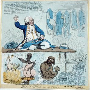 Black-Dick vira Taylor de James Gillray