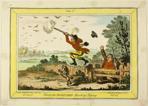 Desportistas de cockney a disparar a voar de James Gillray