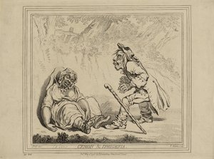 Cymon e Iphigenia, publicado em 2 de maio de James Gillray
