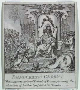 "Democracia, ou um Esboço de de James Gillray