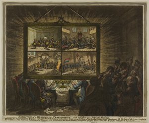 Exposição de uma transparência democrática, com seu efeito sobre os sentimentos patrióticos de James Gillray