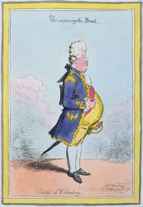 Para melhorar a raça, esboçada em Wirtemberg, publicada por Hannah Humphrey em 1796 (gravura à mão colorida)