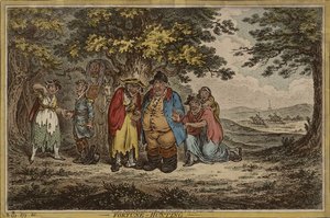 Fortune Hunting, publicado em 20 de novembro de James Gillray