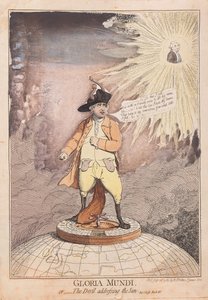 Gloria Mundi, ou o diabo que endereça o sol, bar. 1782 (gravura colorida à mão)