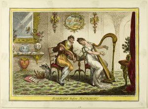 Harmonia antes do matrimónio de James Gillray