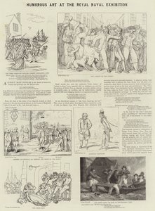 Arte humorística na Exposição Naval Real